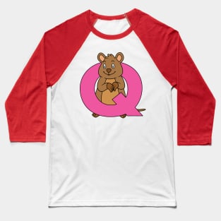 Letter Q with Quokka Baseball T-Shirt